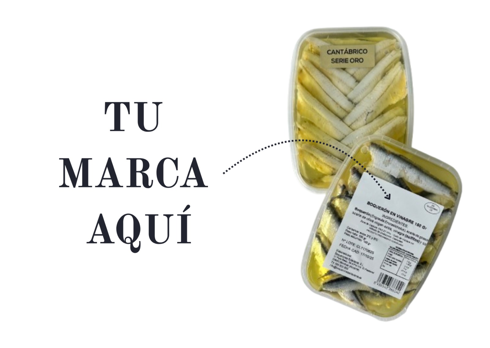 Elaboramos boquerones de calidad para tu marca Servicio White Label Boquerones Solevante